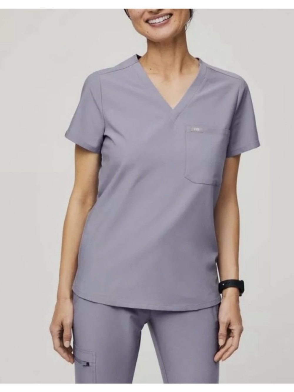 Figs Catarina scrub top space dye